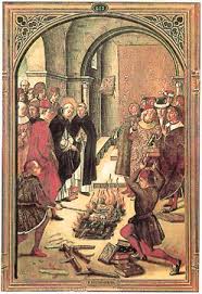 Image result for book burning pictures medieval
